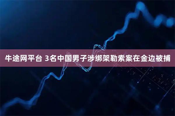 牛途网平台 3名中国男子涉绑架勒索案在金边被捕