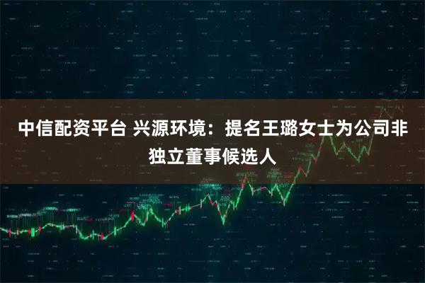 中信配资平台 兴源环境：提名王璐女士为公司非独立董事候选人