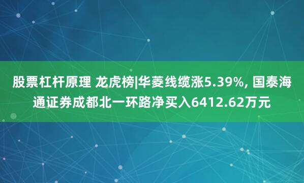 股票杠杆原理 龙虎榜|华菱线缆涨5.39%, 国泰海通证券成都北一环路净买入6412.62万元