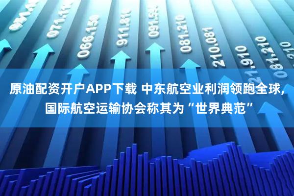 原油配资开户APP下载 中东航空业利润领跑全球, 国际航空运输协会称其为“世界典范”